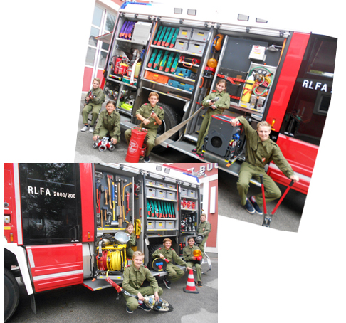 Feuerwehrjugend beim Training
